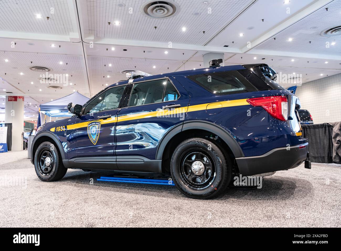 Ford explorer tbta police car at new york international hi-res stock ...