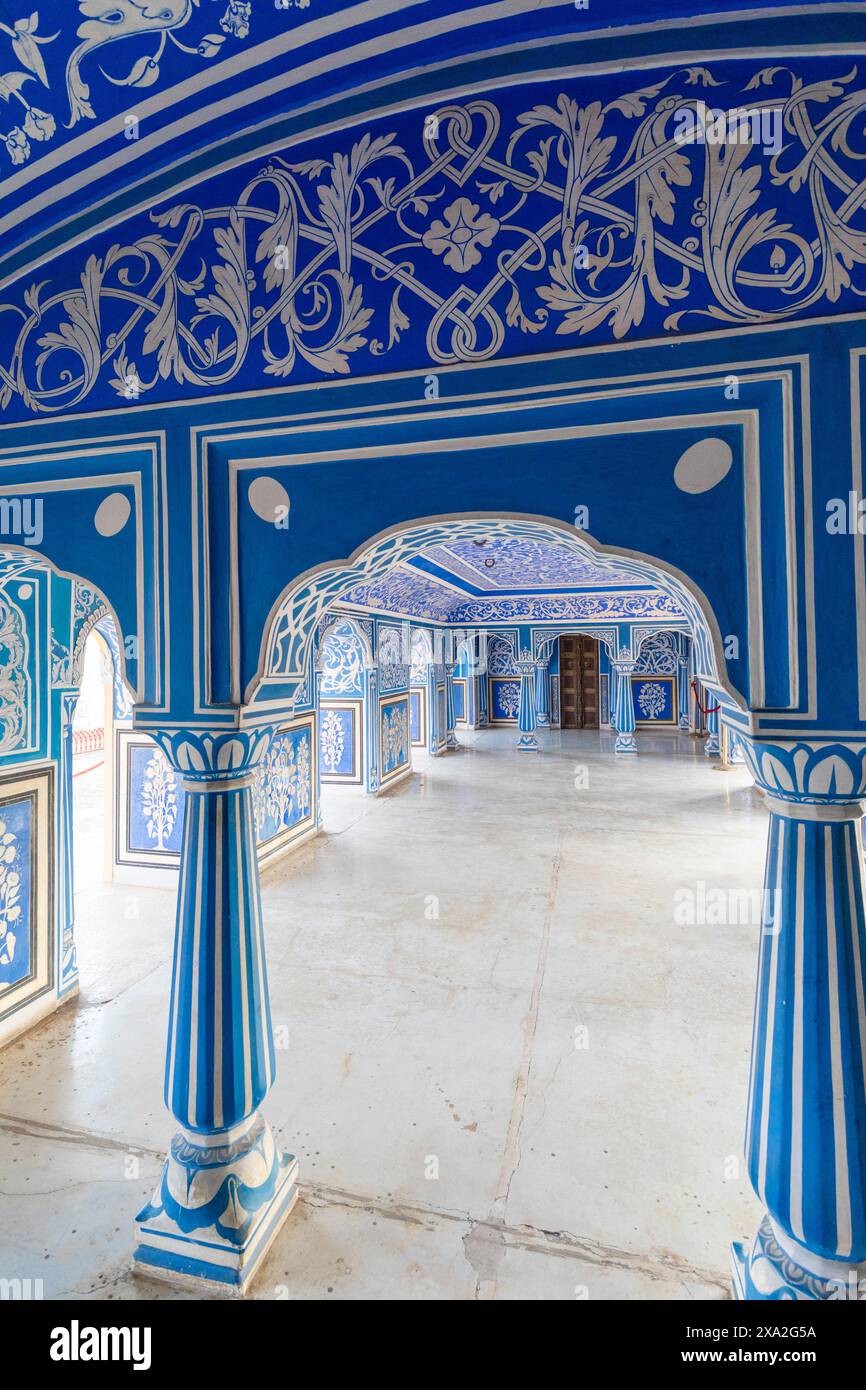 City palace blue room jaipur hi-res stock photography and images - Alamy