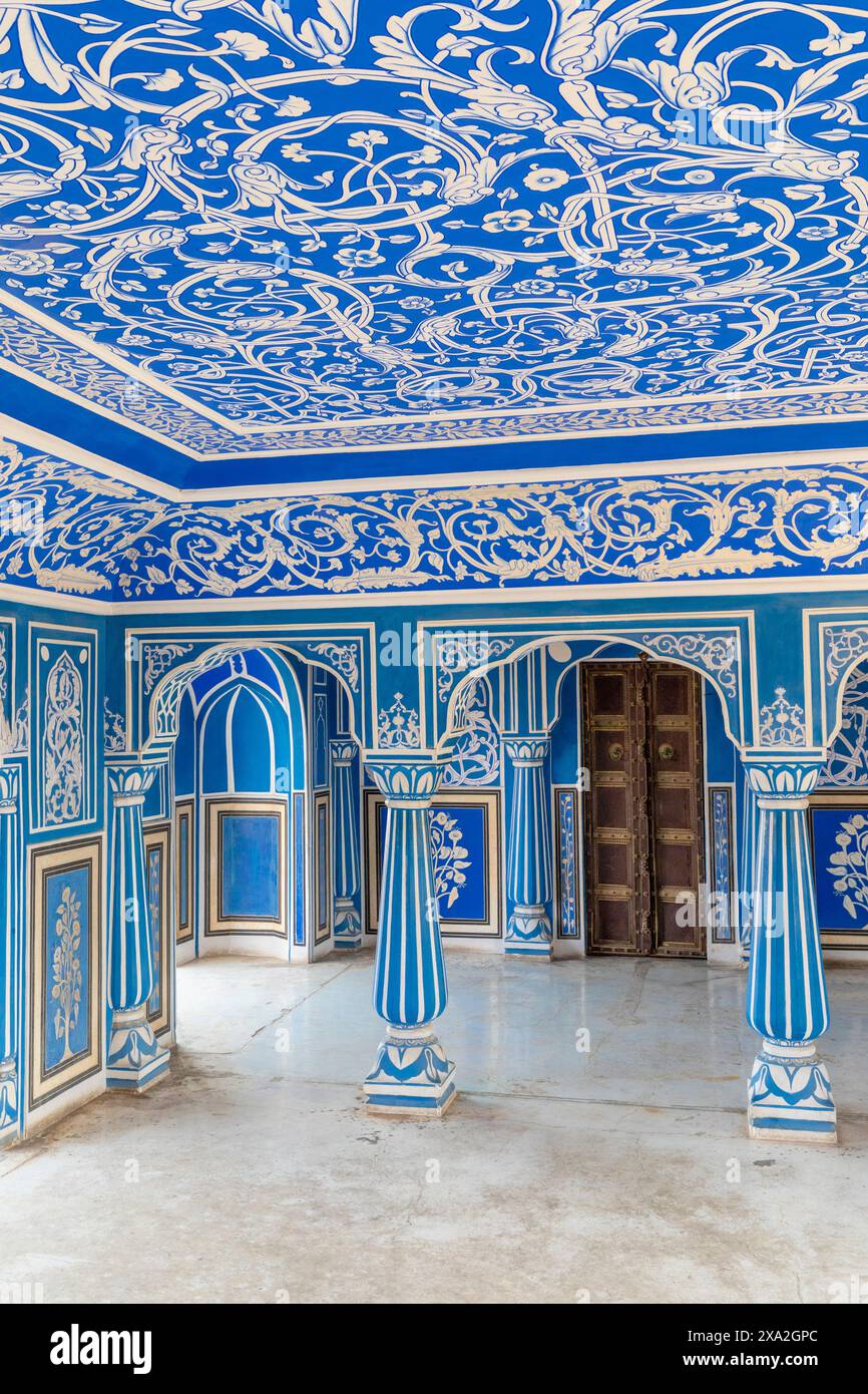 City palace blue room jaipur hi-res stock photography and images - Alamy