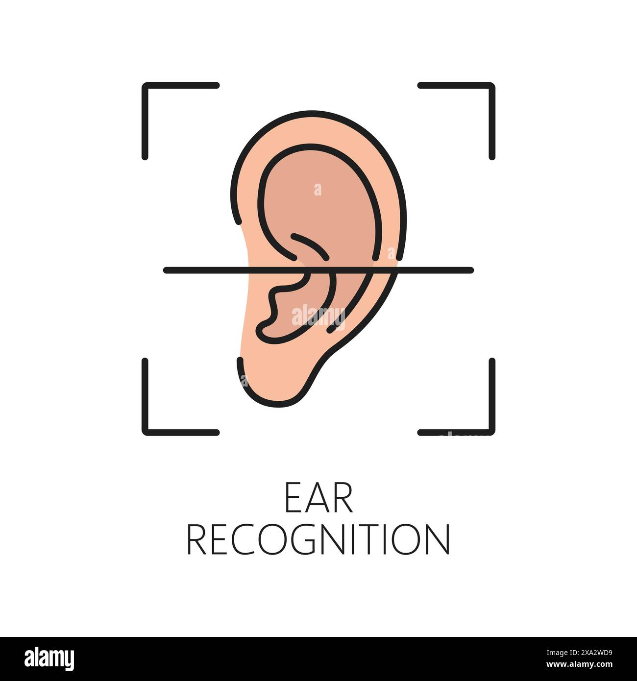Loading face recognition icon hi-res stock photography and images - Alamy