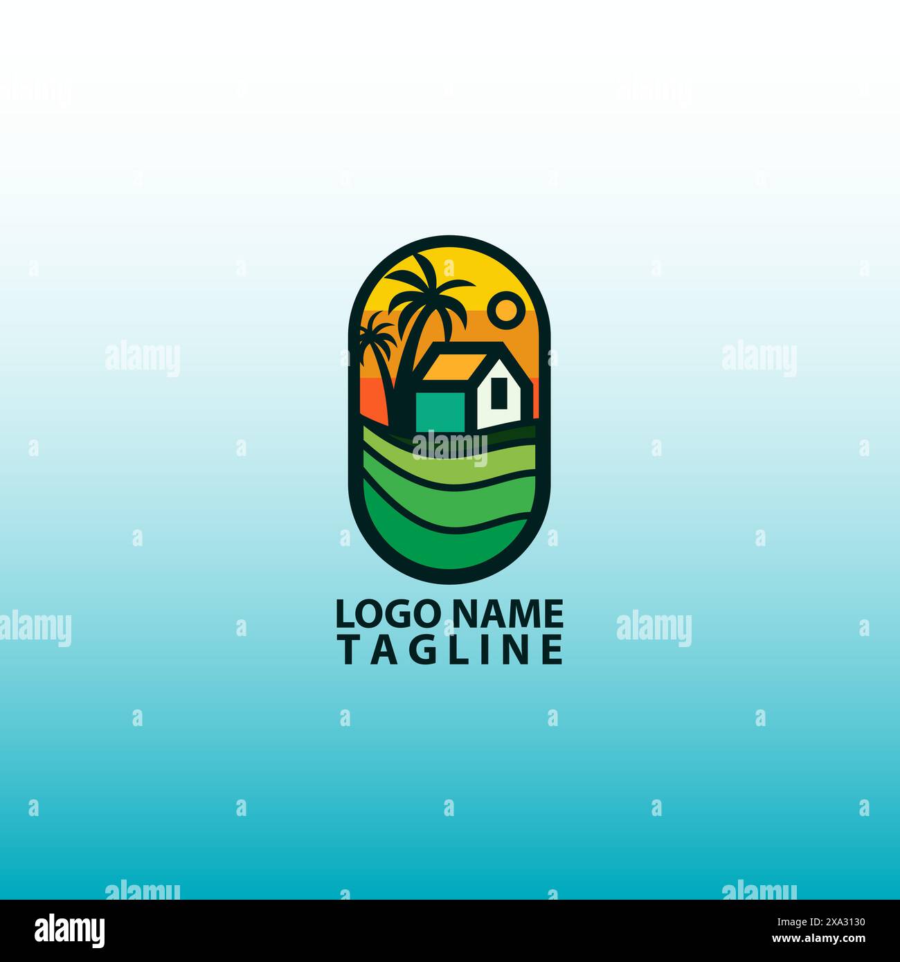 home resort logo design vector Stock Vector Image & Art - Alamy