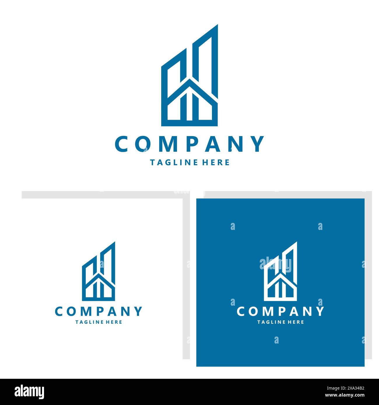 initial letter H home concept logo design vector Stock Vector Image ...