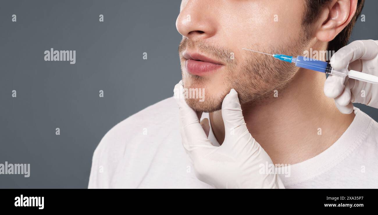 Cheek Bone Injection Facial bone hi-res stock photography and images - Alamy