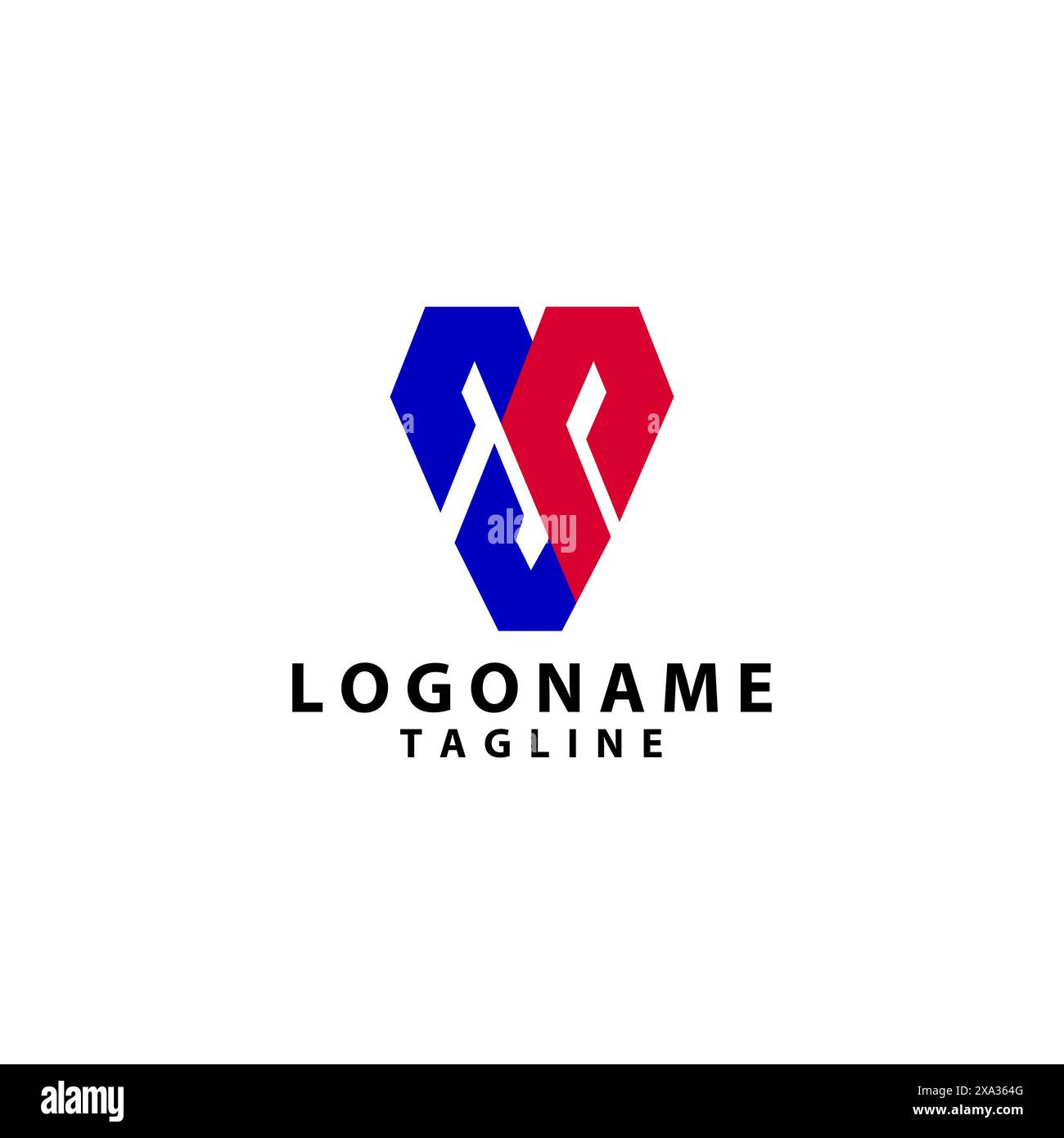 initial letter SG GS modern vector logo design Stock Vector