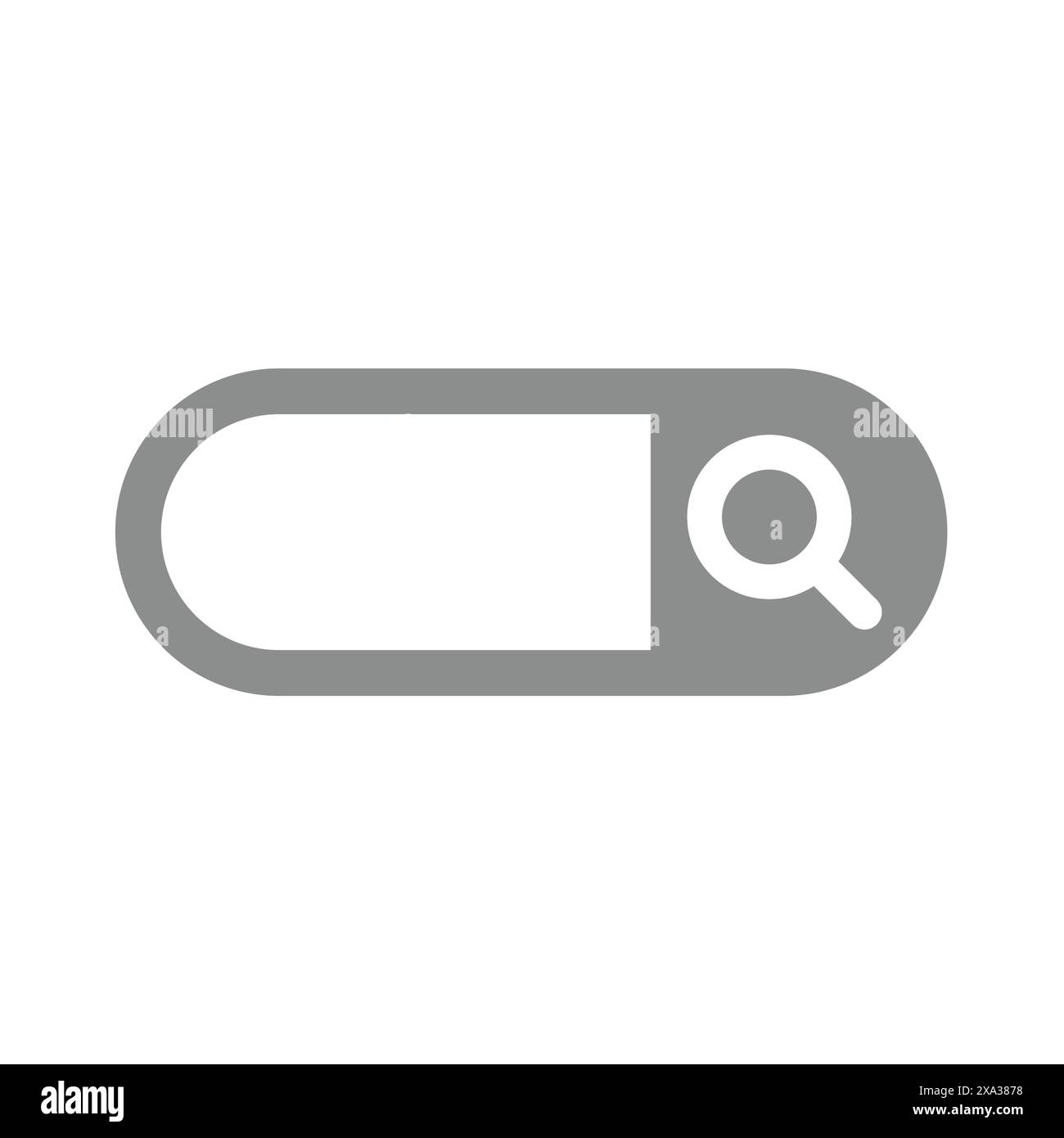 Search bar vector icon. Searching box with magnifying glass symbol ...