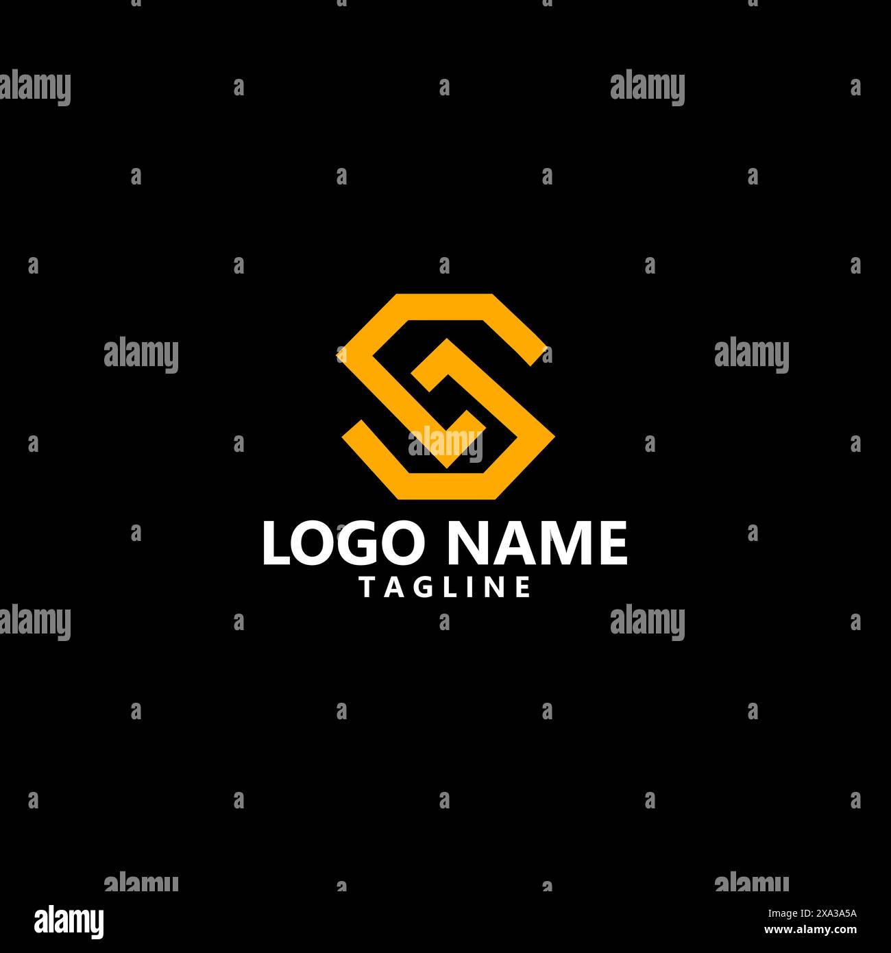 monogram letter S luxury diamond vector logo design Stock Vector