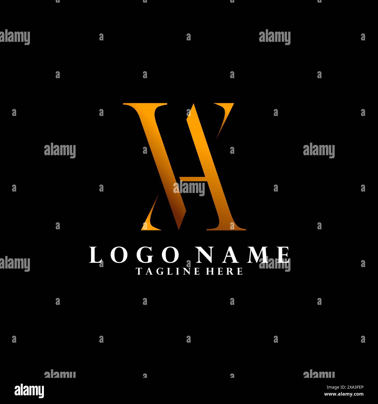 abstract initial minimalis letter VA slice vector logo design Stock Vector