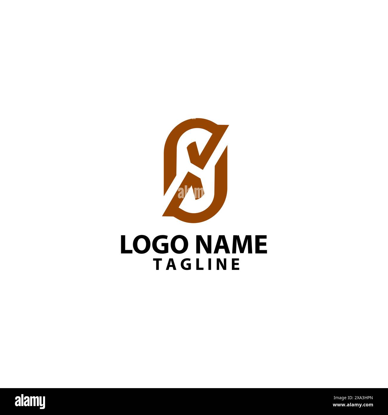 initial letter S horse  logo design vector Stock Vector