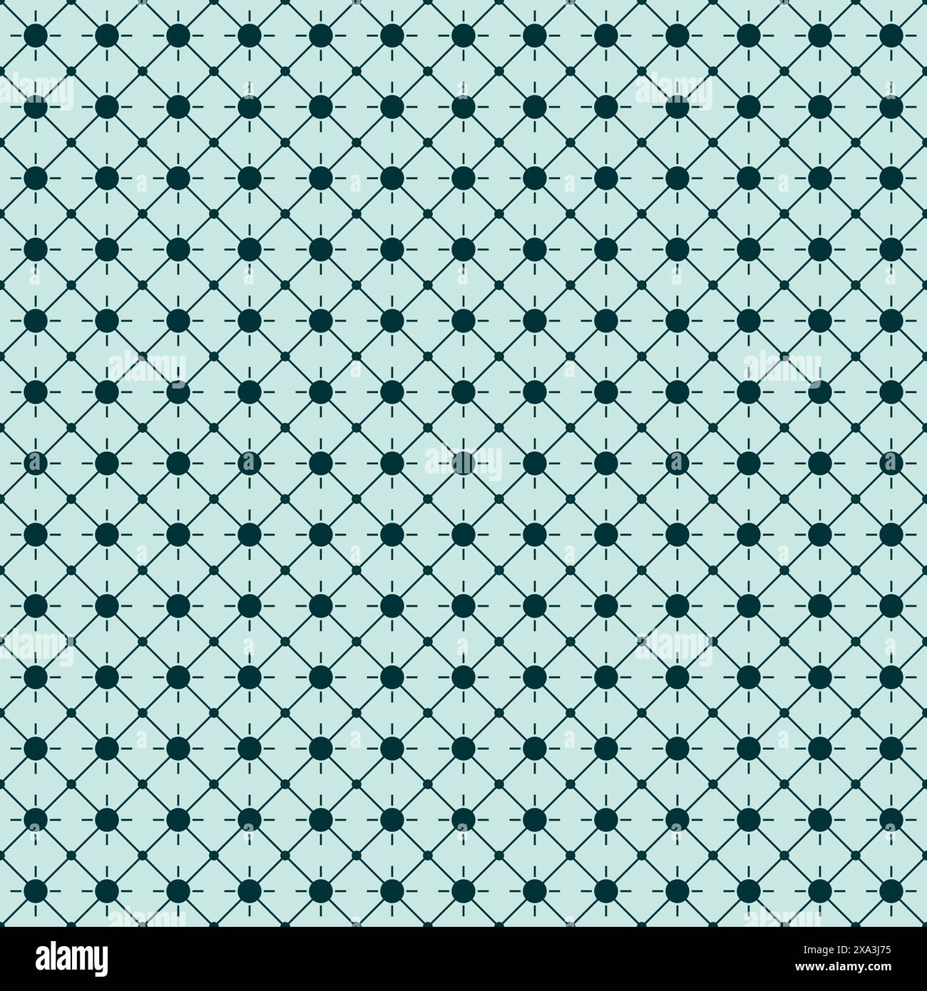 Dot Line Geometric Pattern, Seamless Pattern Background Stock Vector