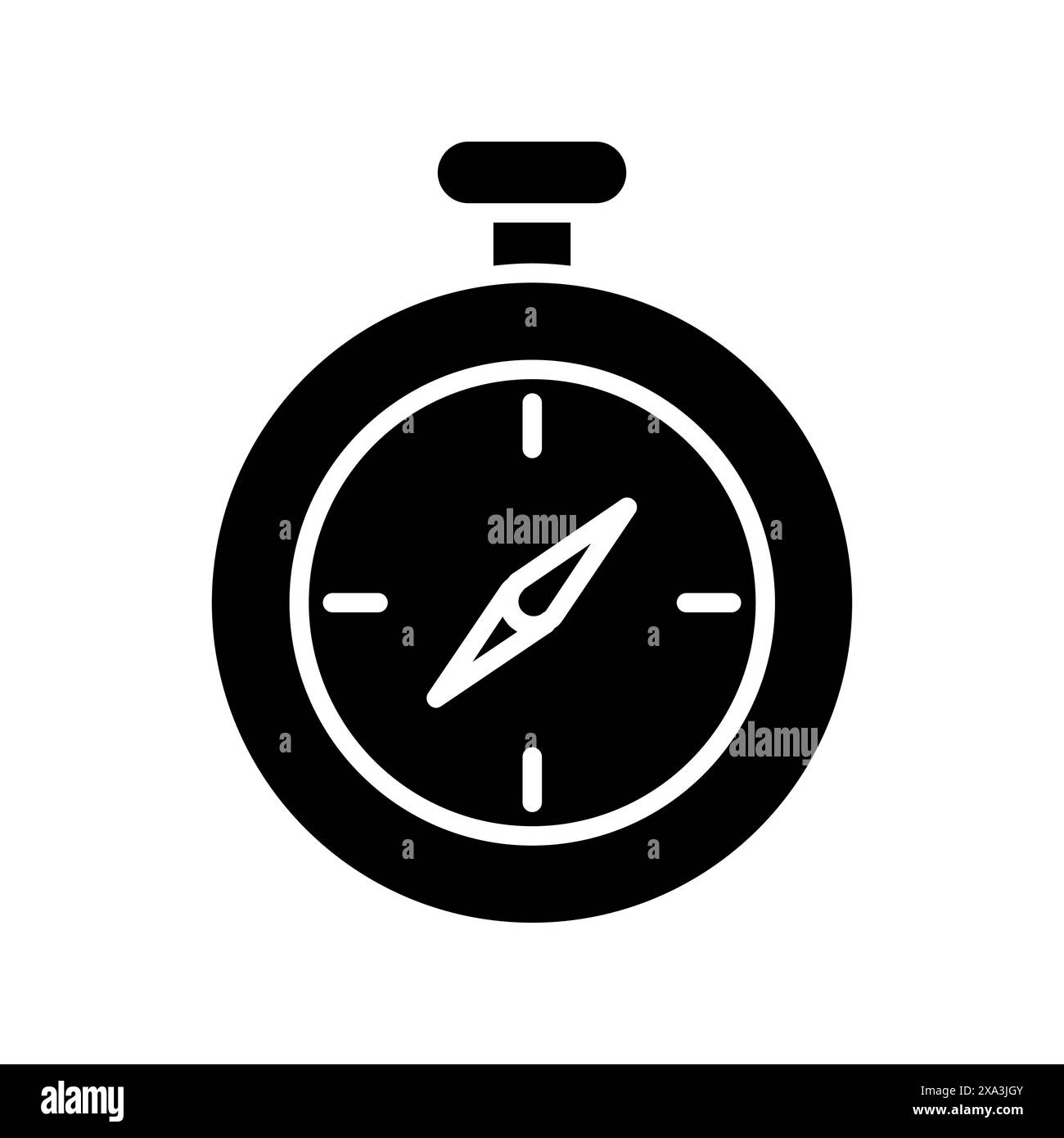 Stopwatch set icon. Timer, clock, countdown, digital display, blue ...