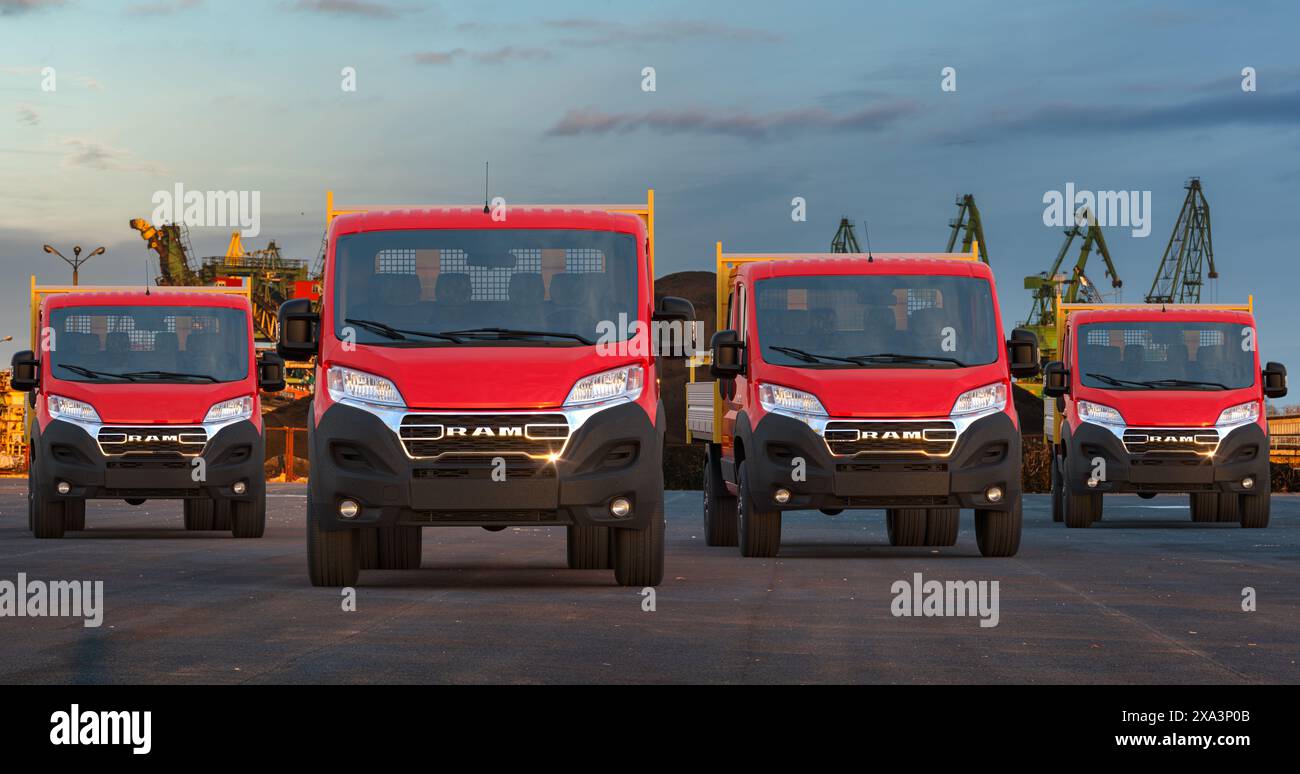 RAM Promaster Truck commercial vehicles Stock Photo