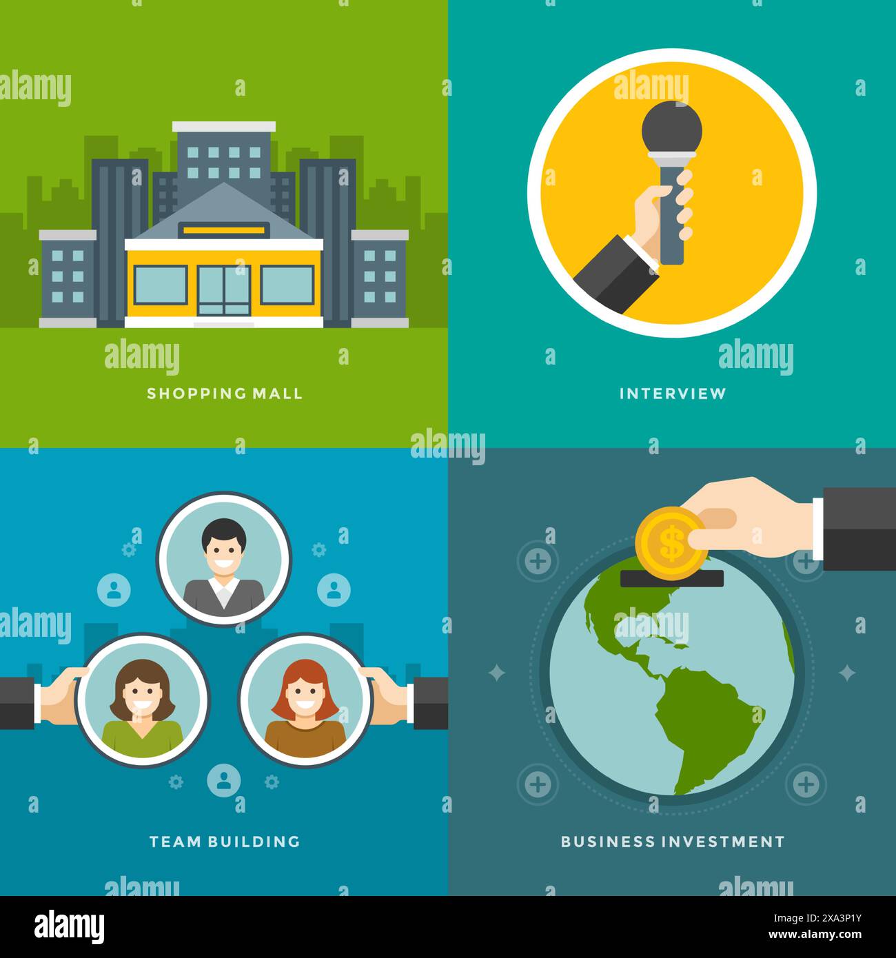 Interview icons Stock Vector Images - Alamy