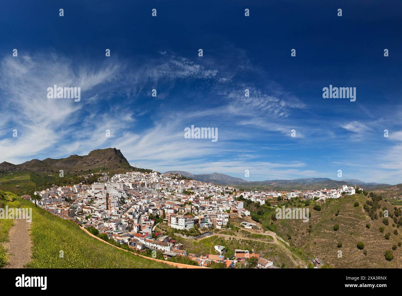 Alora Village, Malaga Province,  Andalucia, Spain Stock Photo