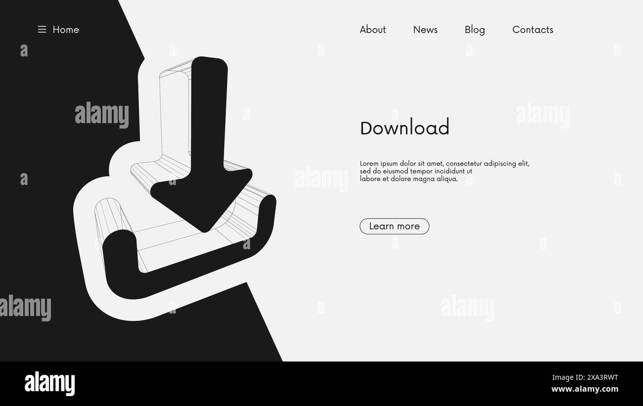 Download and Upload icon, digital hi tech innovation load symbol ...