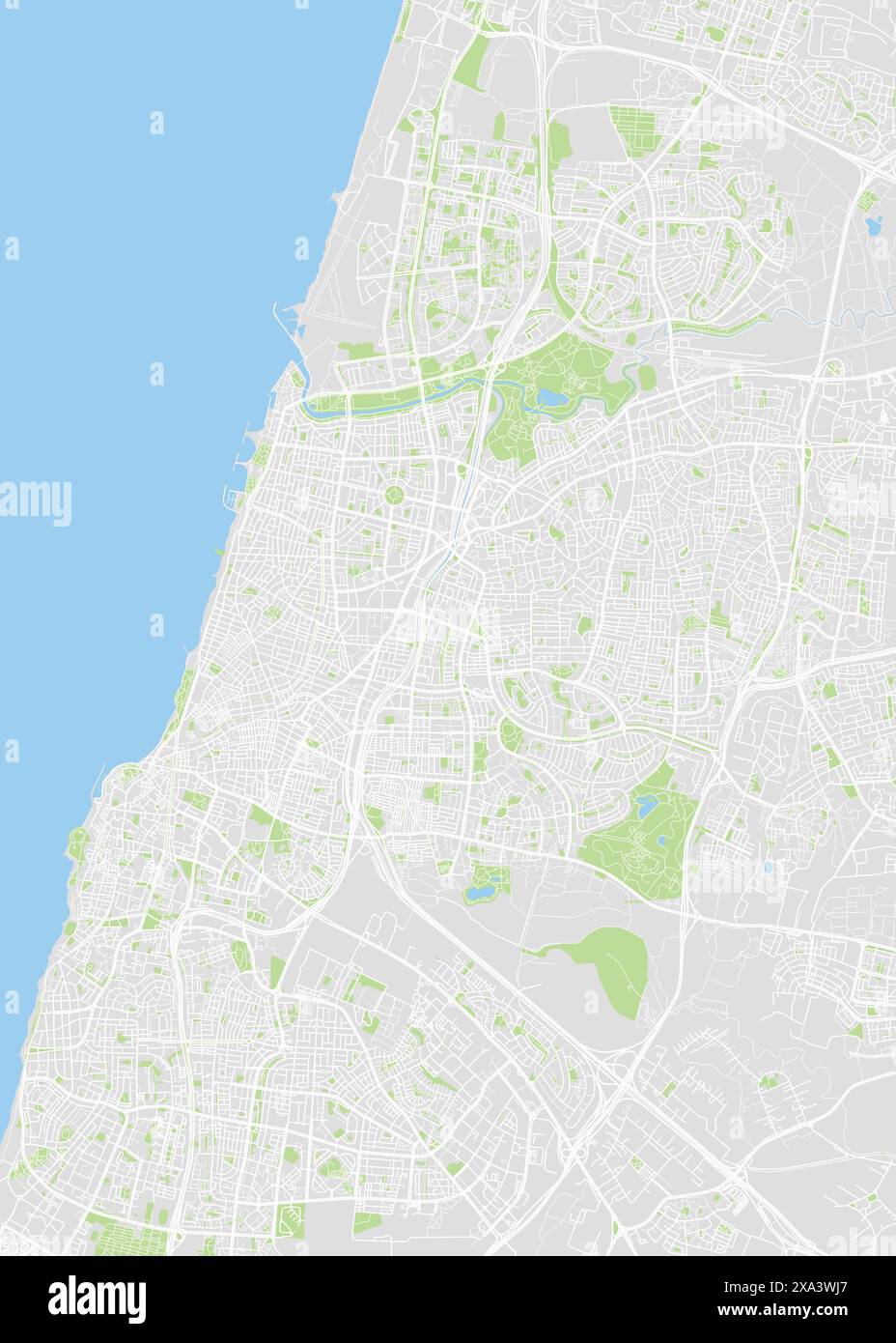Map of tel aviv hi-res stock photography and images - Alamy