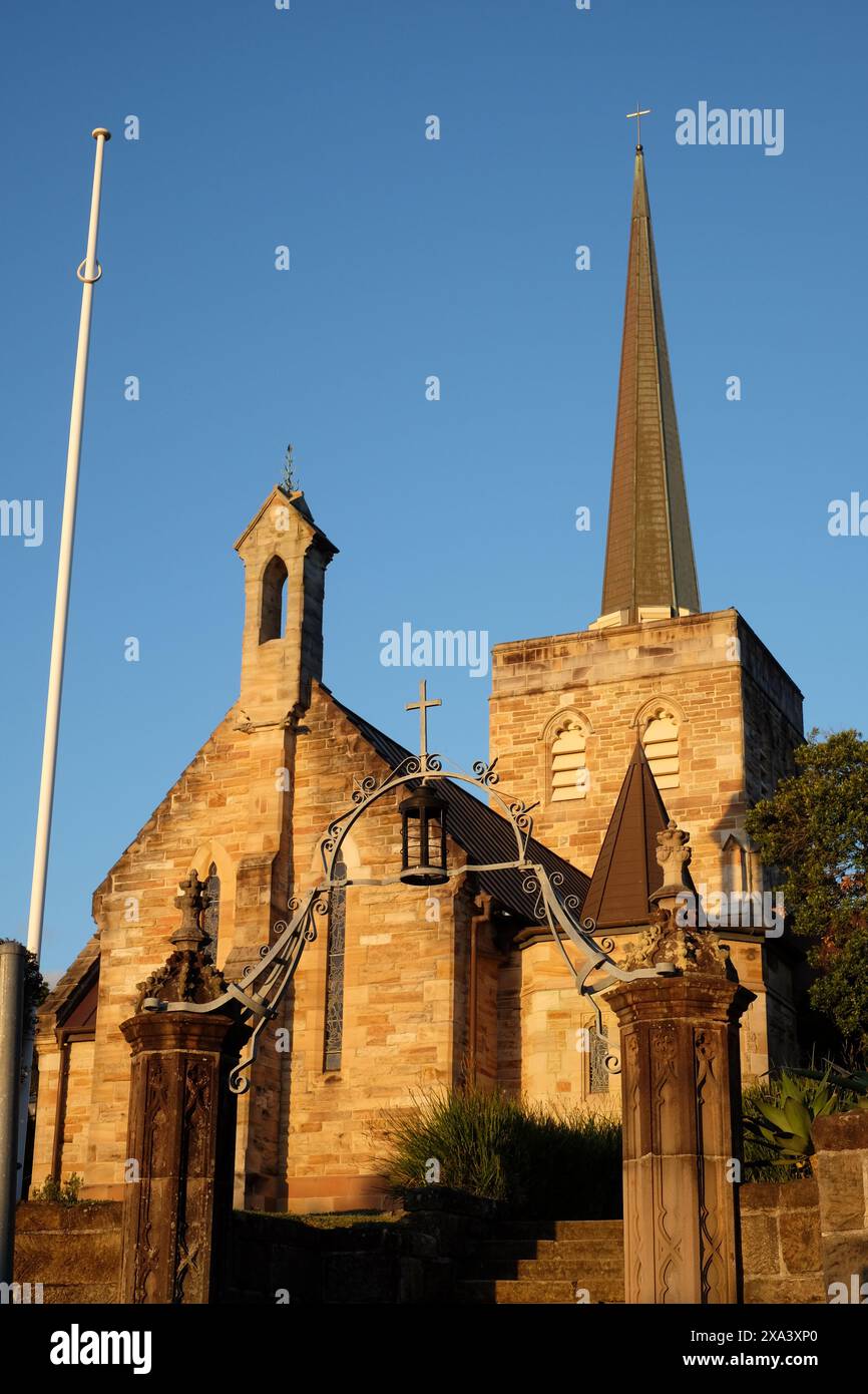 St Michael's Anglican Church, Edmund Blacket 1877 sandstone church in ...