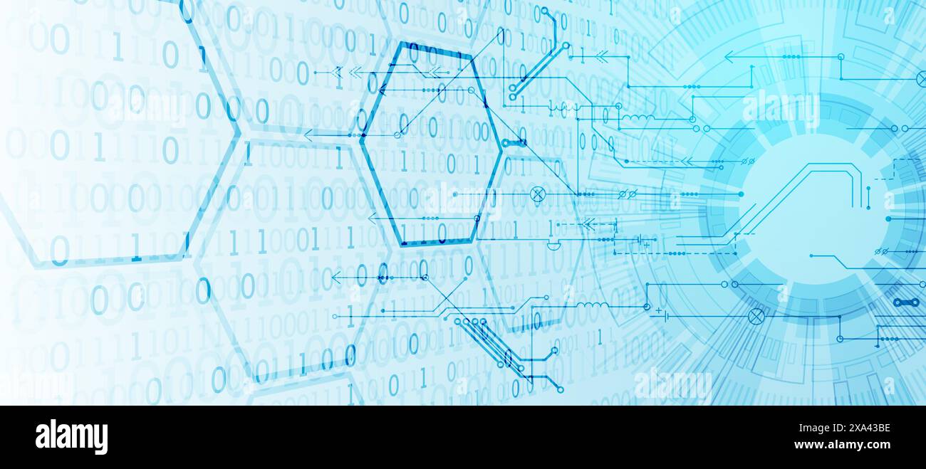 Scientific and technological concept with the use of technical elements ...