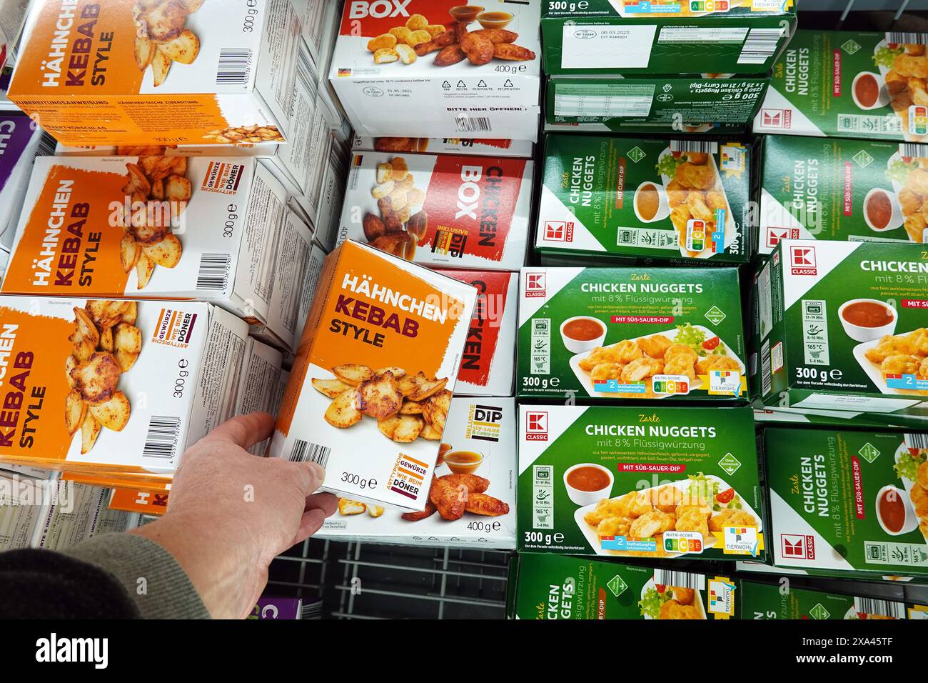 Chicken Kebab in a grocery Stock Photo