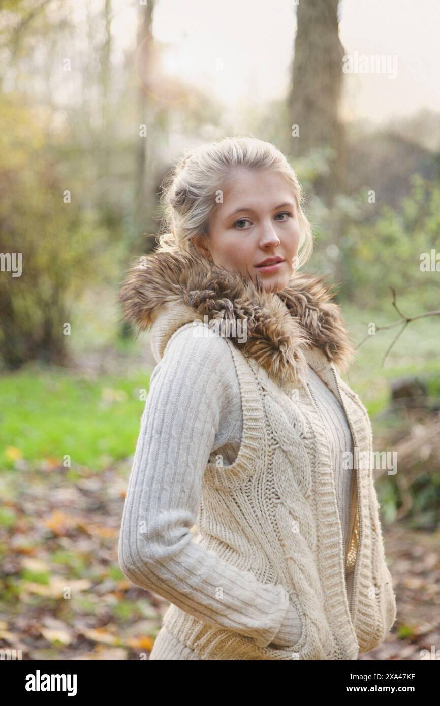 Vertical half portrait young hi-res stock photography and images - Alamy