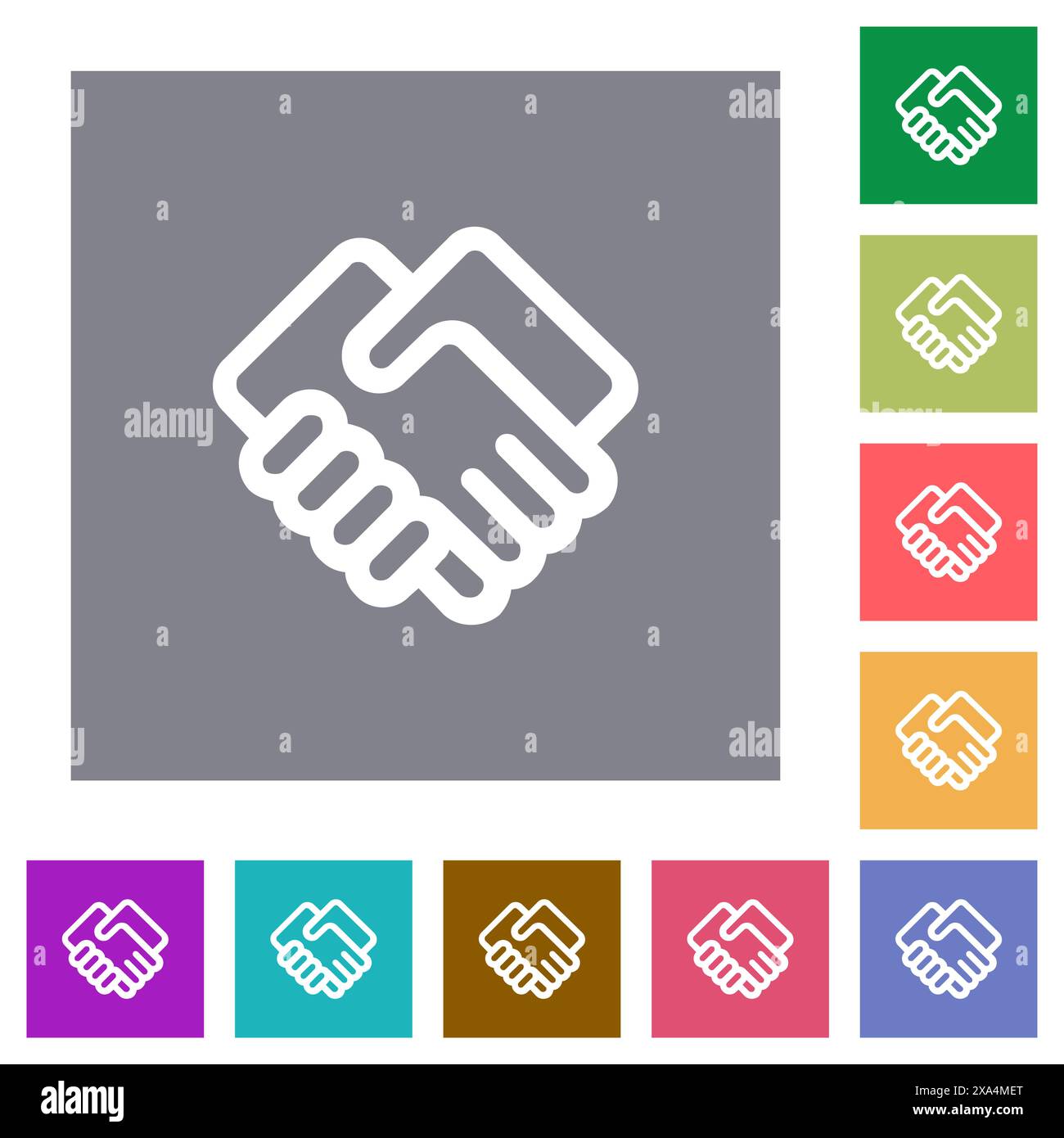 Business handshake symbols icons Stock Vector Images - Alamy