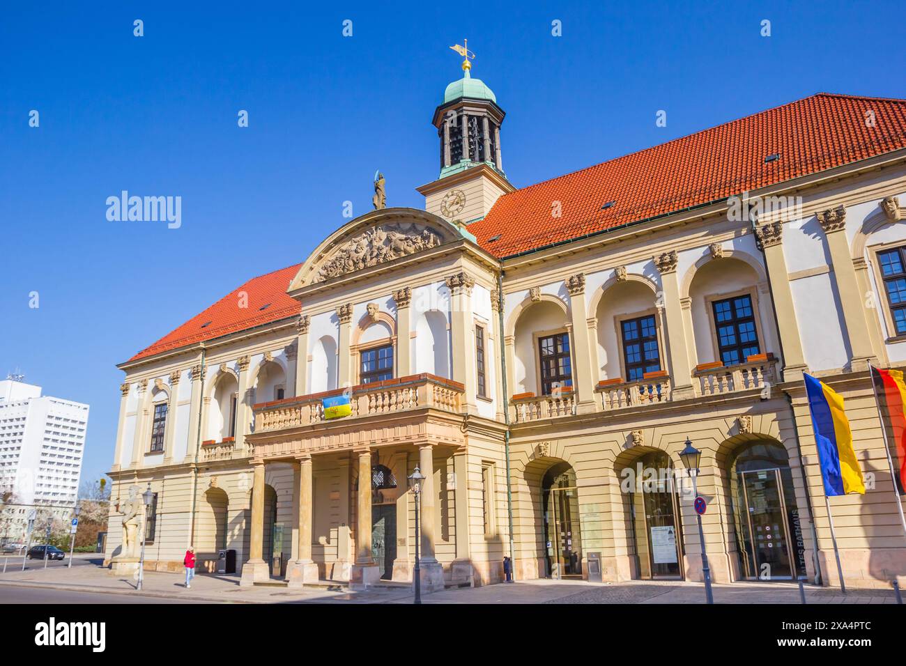 Front of the historic town hall of Magdeburg, Germany Stock Photo Alamy