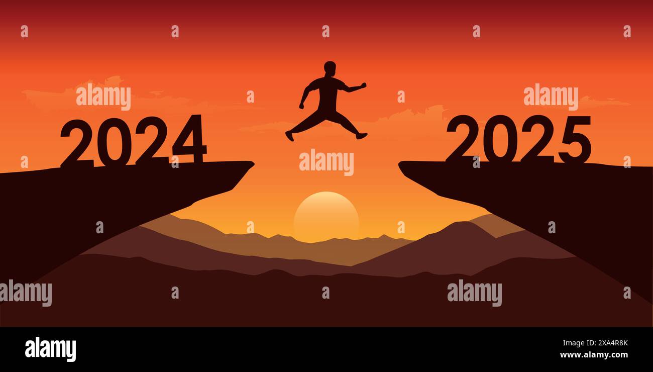 Jump from 2024 to 2025 hires stock photography and images Alamy