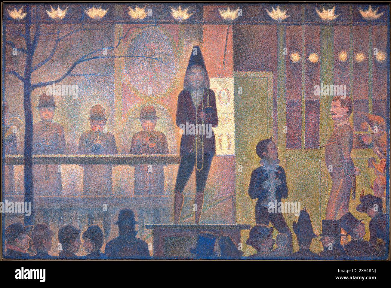 Circus Sideshow (Parade de cirque) by Georges Seurat 1887-1888 Stock Photo