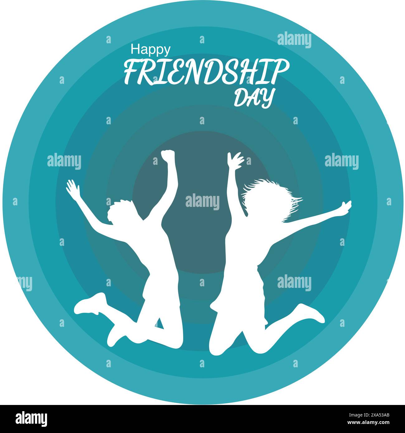 Happy Frendship Day Post Design Vector Illustration Stock Vector happy-frendship-day-post-design-vector-illustration-stock-vector