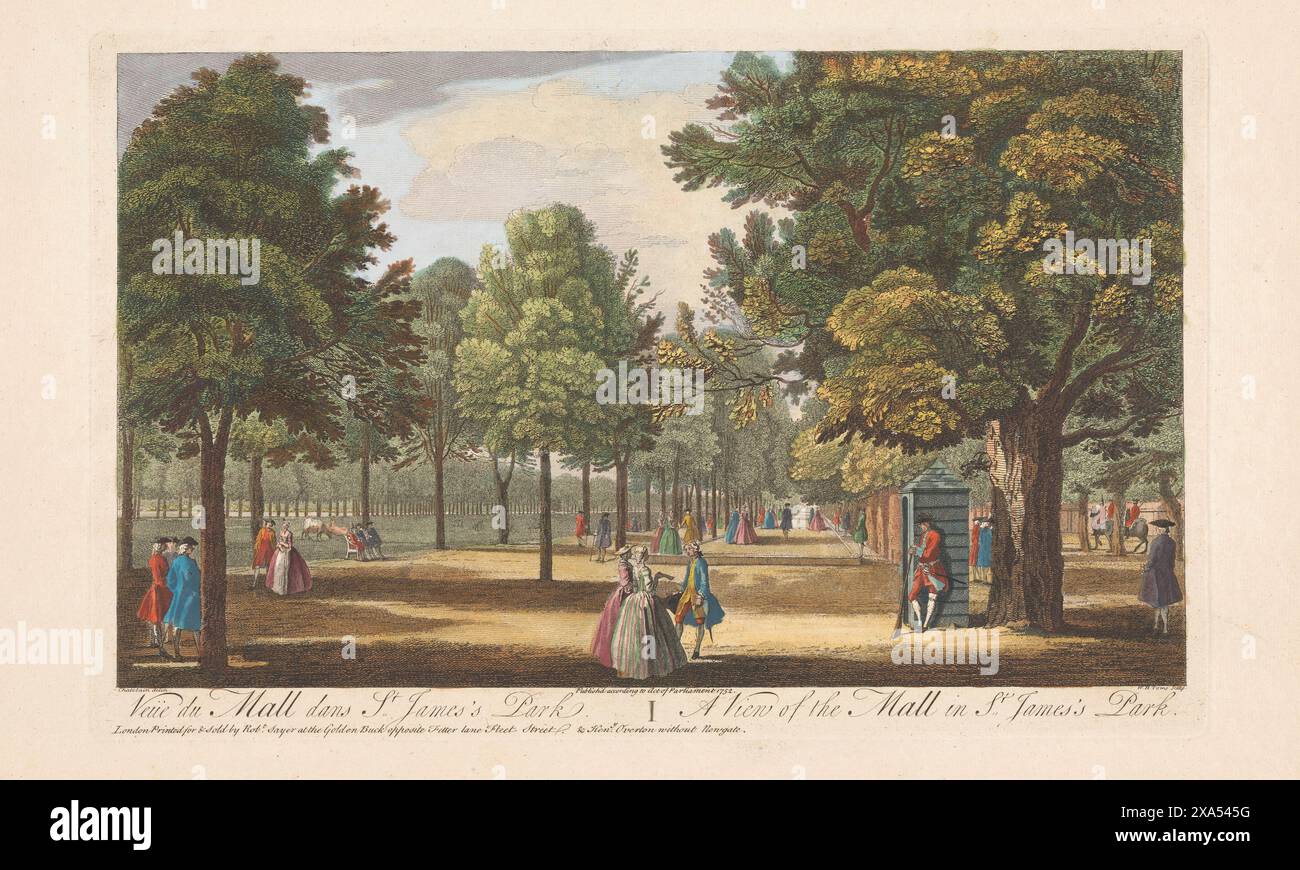 St james park london antique hi-res stock photography and images