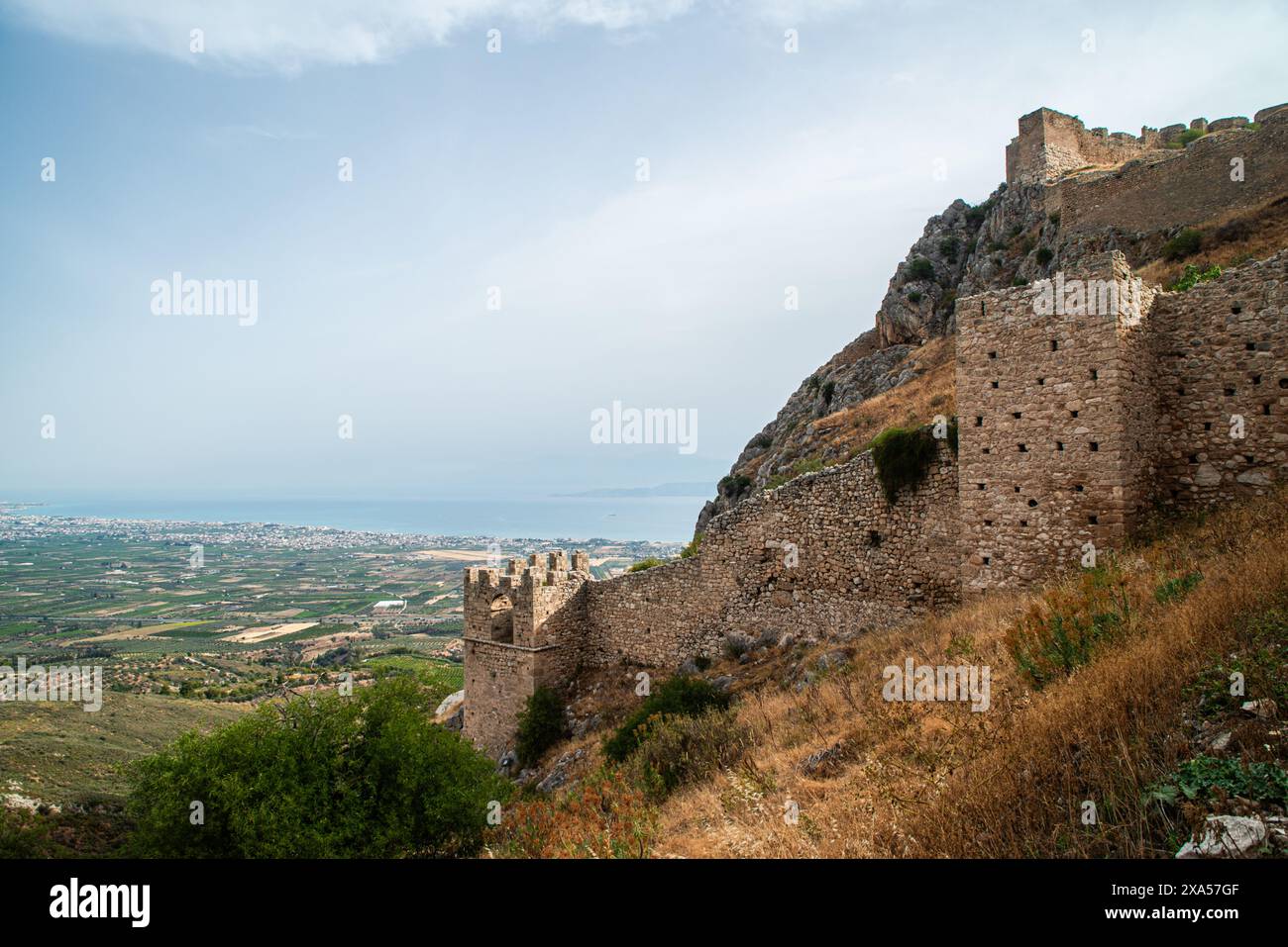 Acrocorinth archeological site, Corinth, Greece Stock Photo