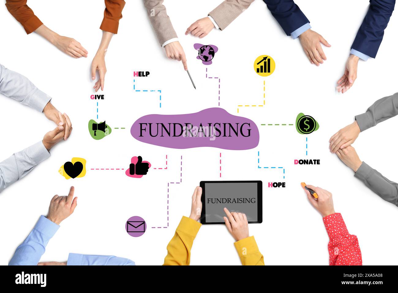 Fundraising word Cut Out Stock Images & Pictures - Alamy