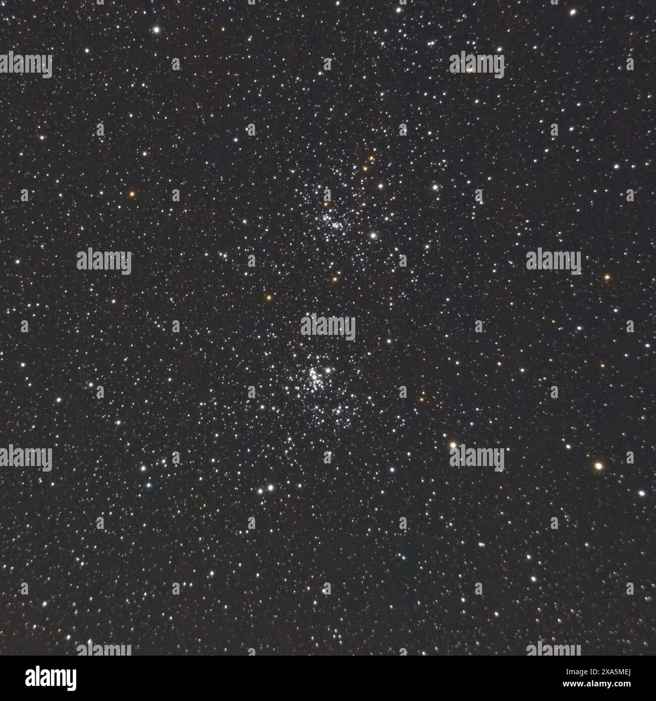 The double star cluster taken with a high quality refractor Stock Photo ...