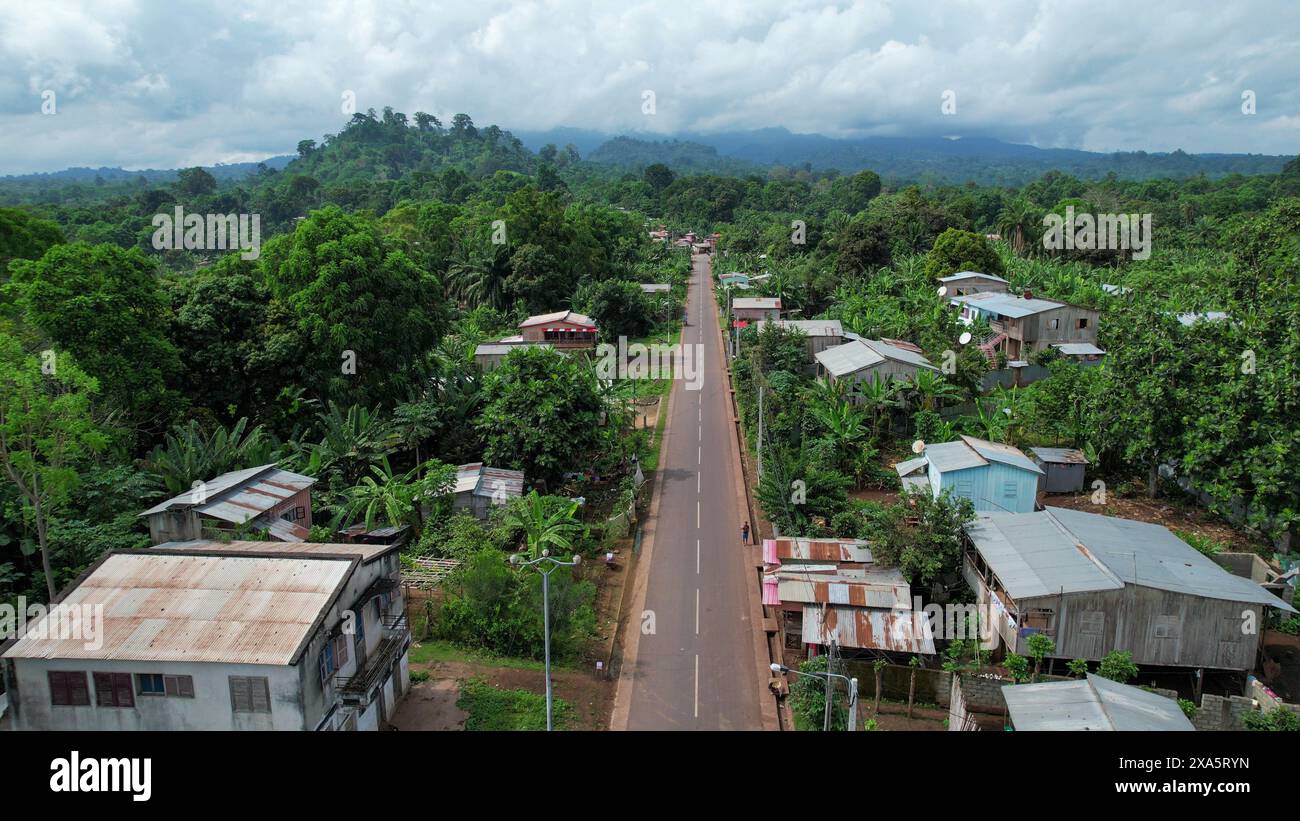 Overhead perspective peaceful village hi-res stock photography and ...