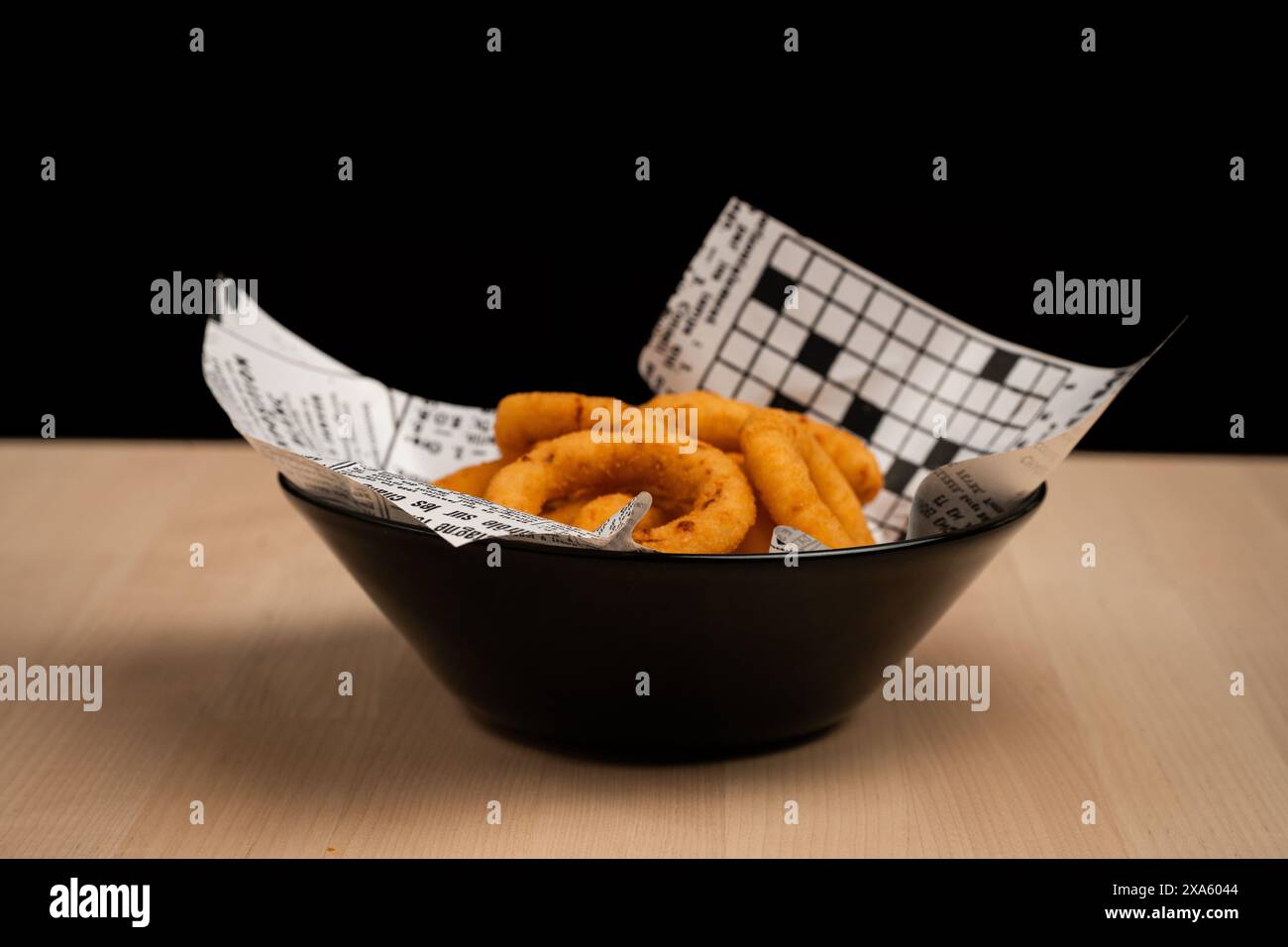 Crispy golden onion rings hi-res stock photography and images - Alamy