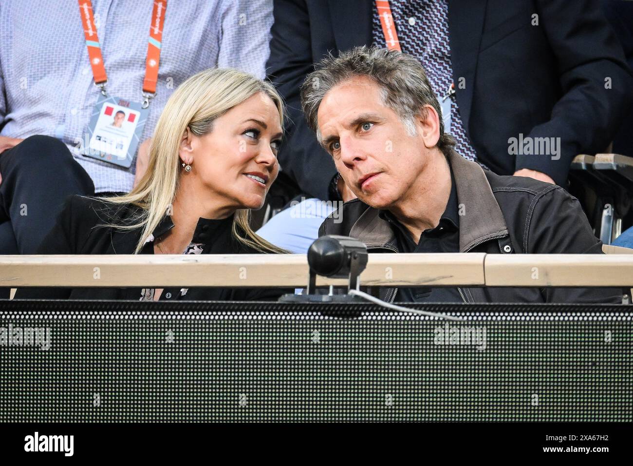 Paris, France. 04th June, 2024. Ben STILLER with his wife Christine TAYLOR during the tenth day