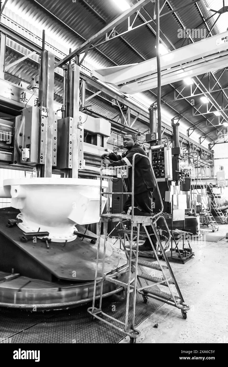 An industrial valve manufacturing and assembly plant in Johannesburg