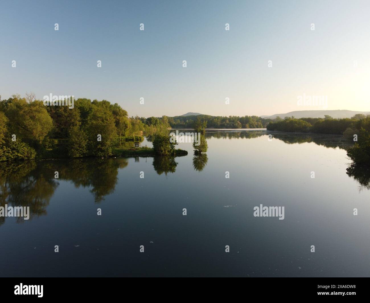 An aerial view of the Main River in Bavaria, Germany Stock Photo - Alamy