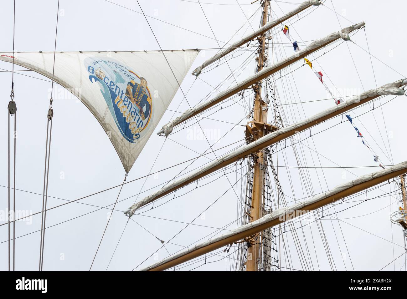 The ARC Gloria training ship and official flagship of the Colombian Navy Stock Photo