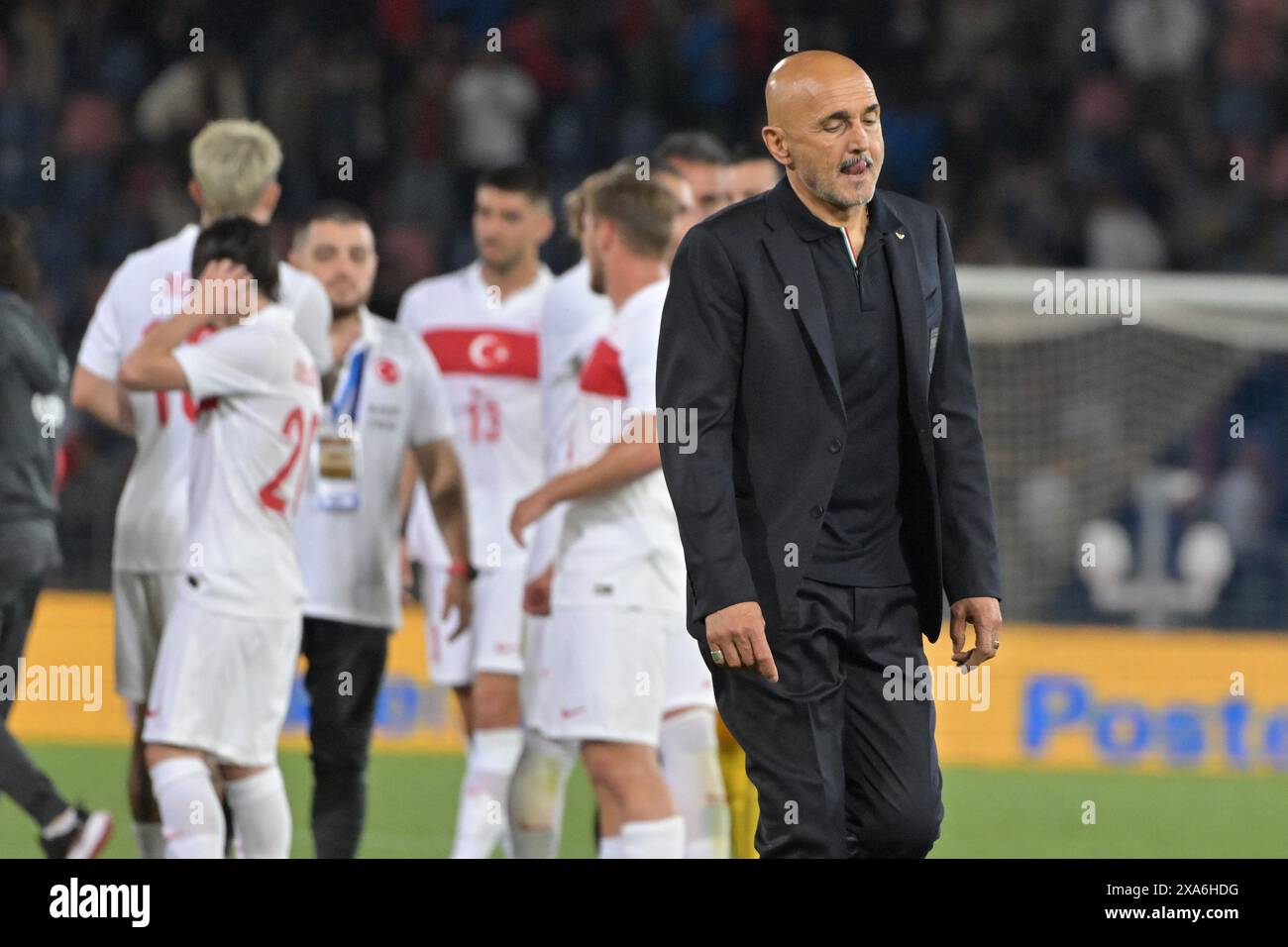 Bologna, Italy. 4th June 2024; Stadio Renato Dall'Ara, Bologna, Italy; International Football Friendly, Italy versus Turkey; Luciano Spalletti head coach of Italy at the end of game at the end of a 0-0 draw Credit: Action Plus Sports Images/Alamy Live News Stock Photo