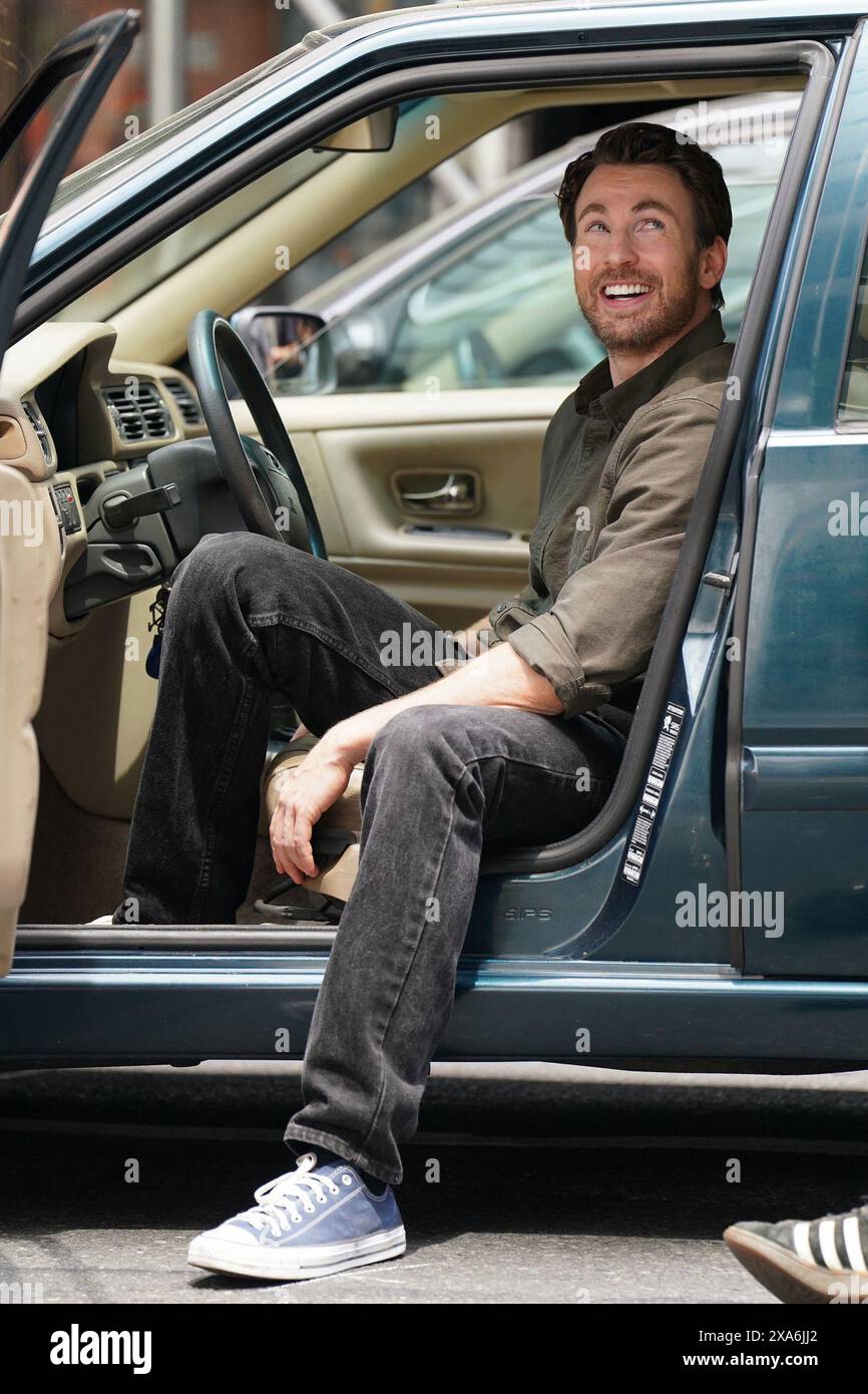 Ny. 04th June, 2024. Chris Evans on location for MATERIALISTS Film