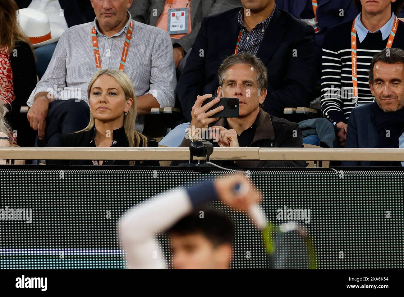 Paris, Paris, France. 4th June, 2025. June 3, 2025, Paris, Paris, Ben Stiller and his wife left