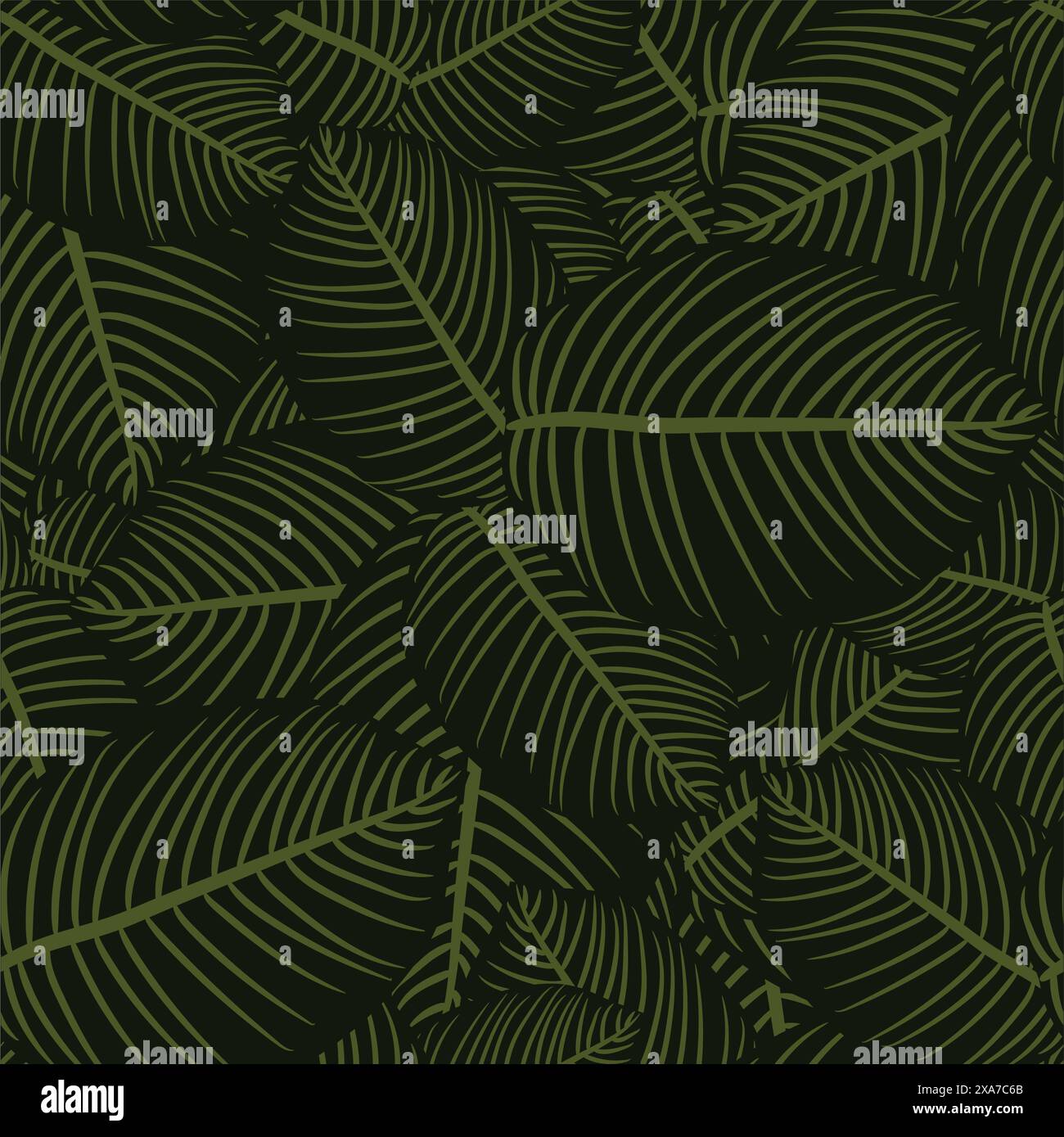 Green tropical leaves seamless pattern Stock Vector Image & Art - Alamy