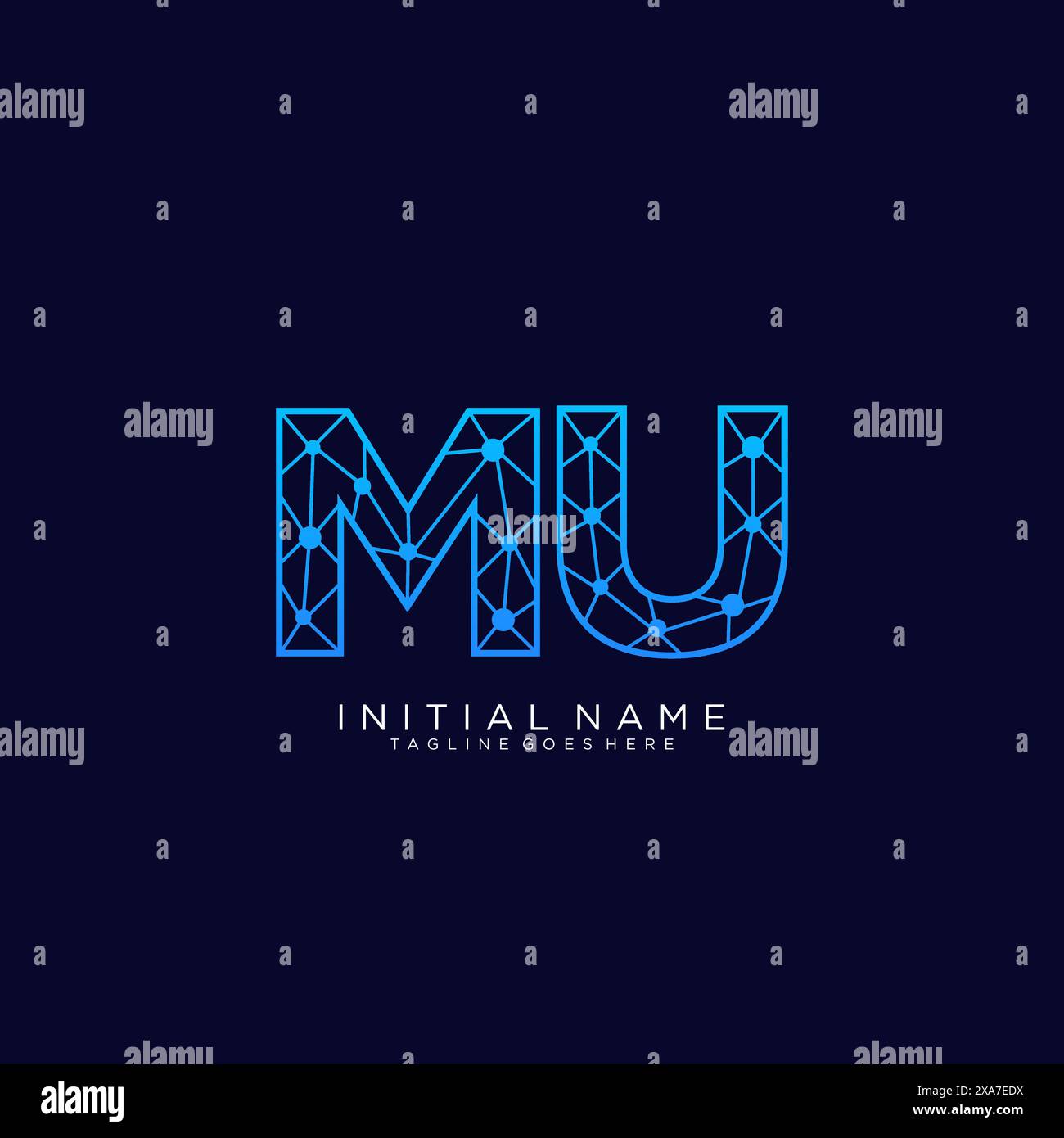 Mu logo design hi-res stock photography and images - Alamy