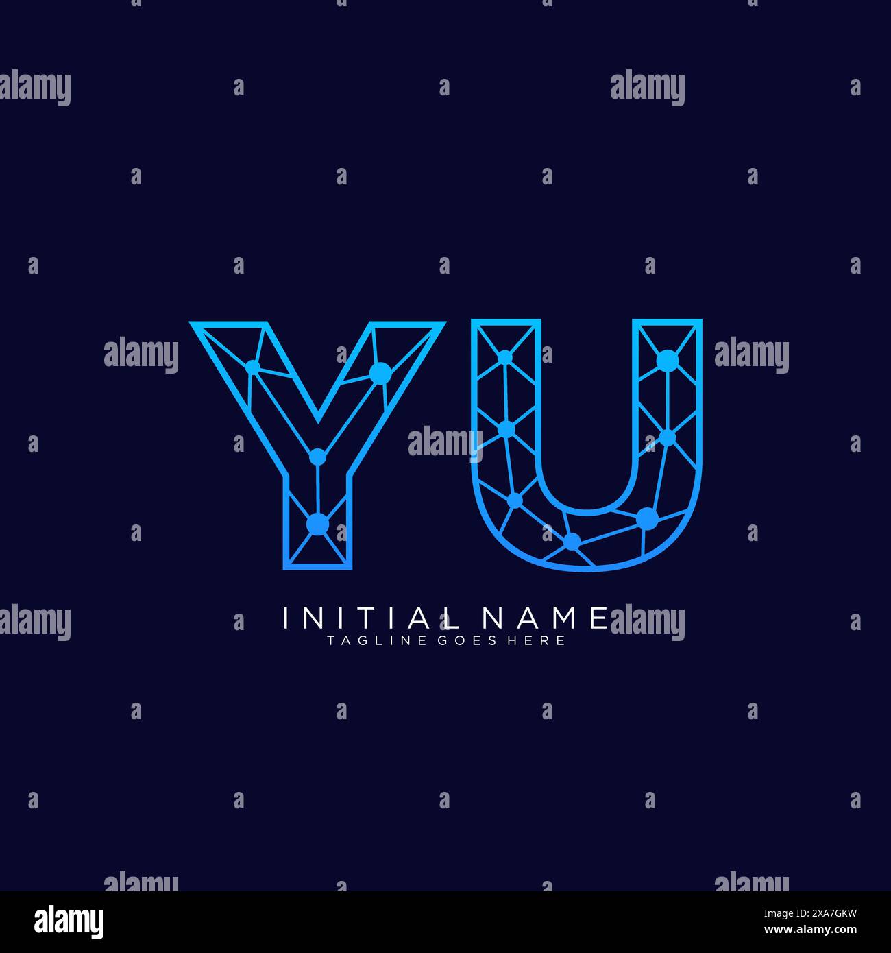 YU tech logo icon design template Stock Vector Image & Art Alamy