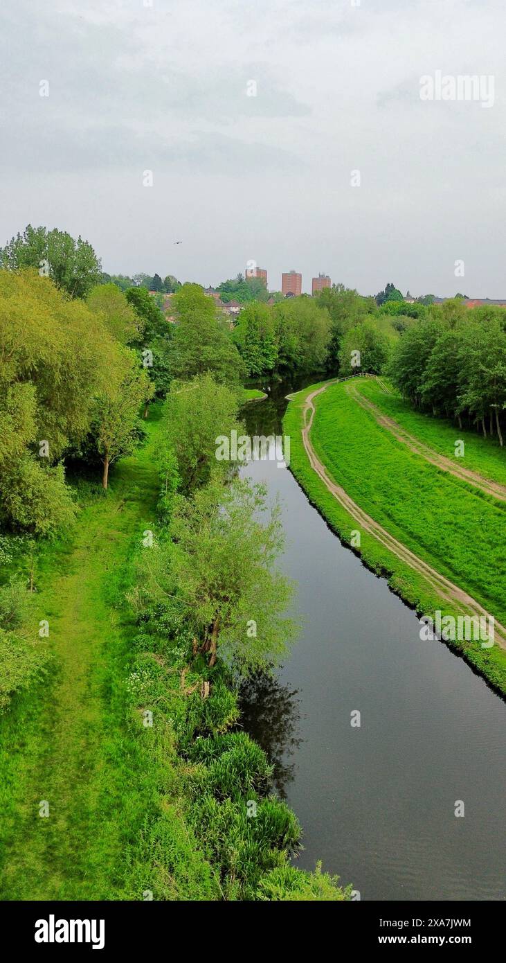 Lush green meadows trees hi-res stock photography and images - Alamy