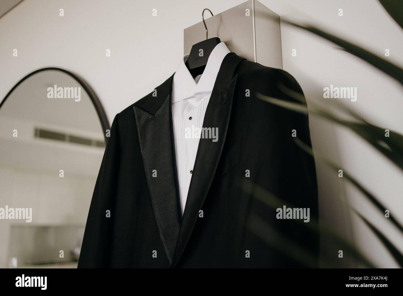Formal attire black suit hi-res stock photography and images - Alamy