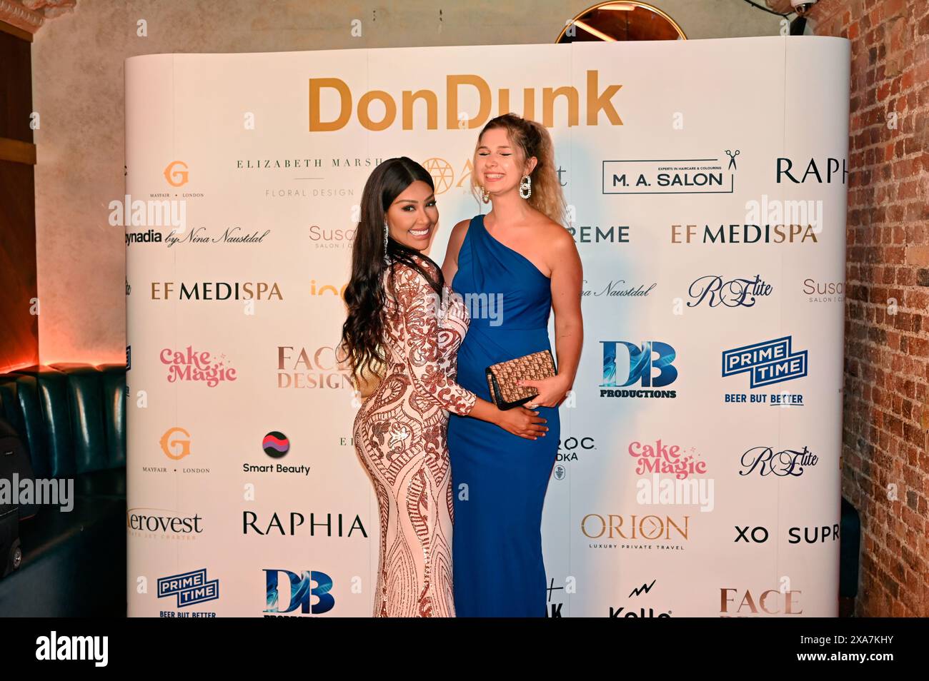 London, UK. 4th June, 2024. Chaly DN (L) is a influencer attends the London Dondunk by Nina Naustdal at Inca London, UK. Credit: See Li/Picture Capital/Alamy Live News Stock Photo