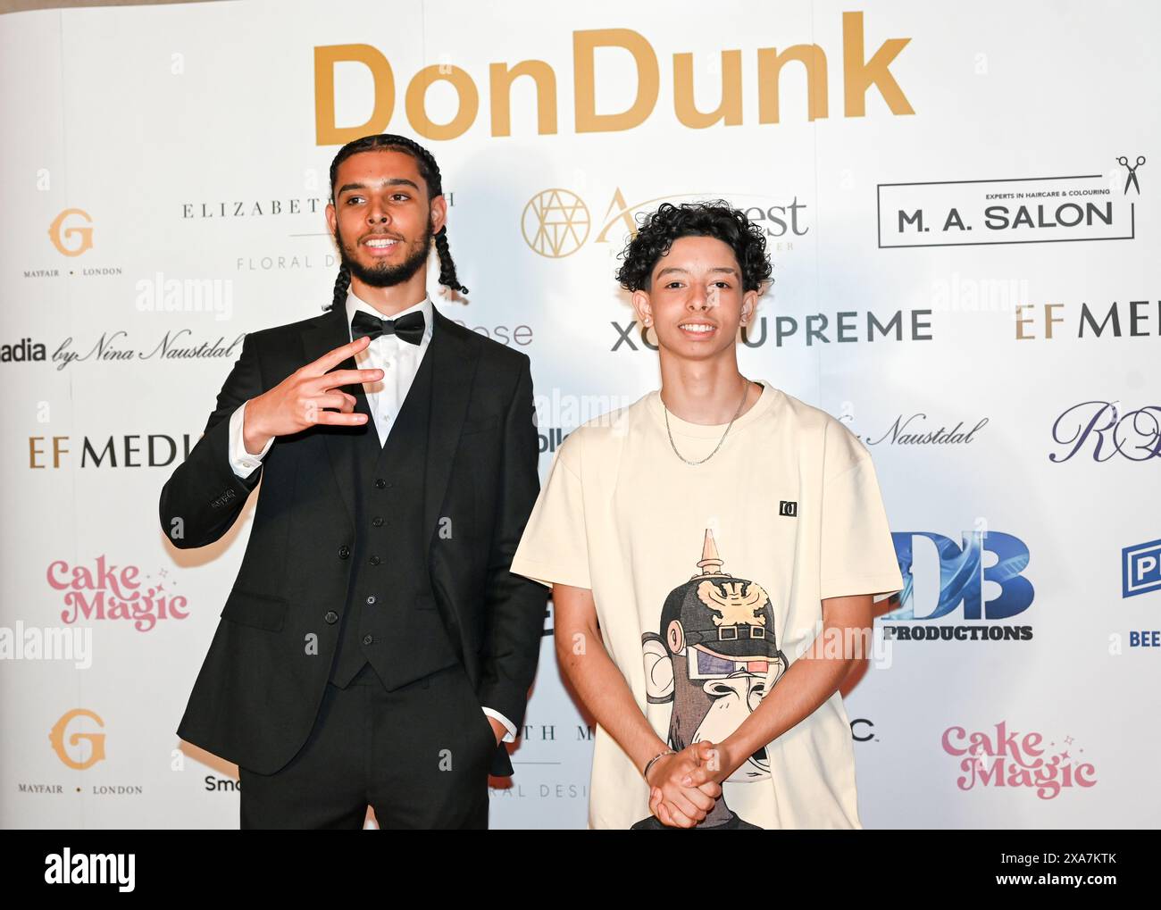 London, UK. 4th June, 2024. Lae Lo and brother Bands is a rapper attends the London Dondunk by Nina Naustdal at Inca London, UK. Credit: See Li/Picture Capital/Alamy Live News Stock Photo