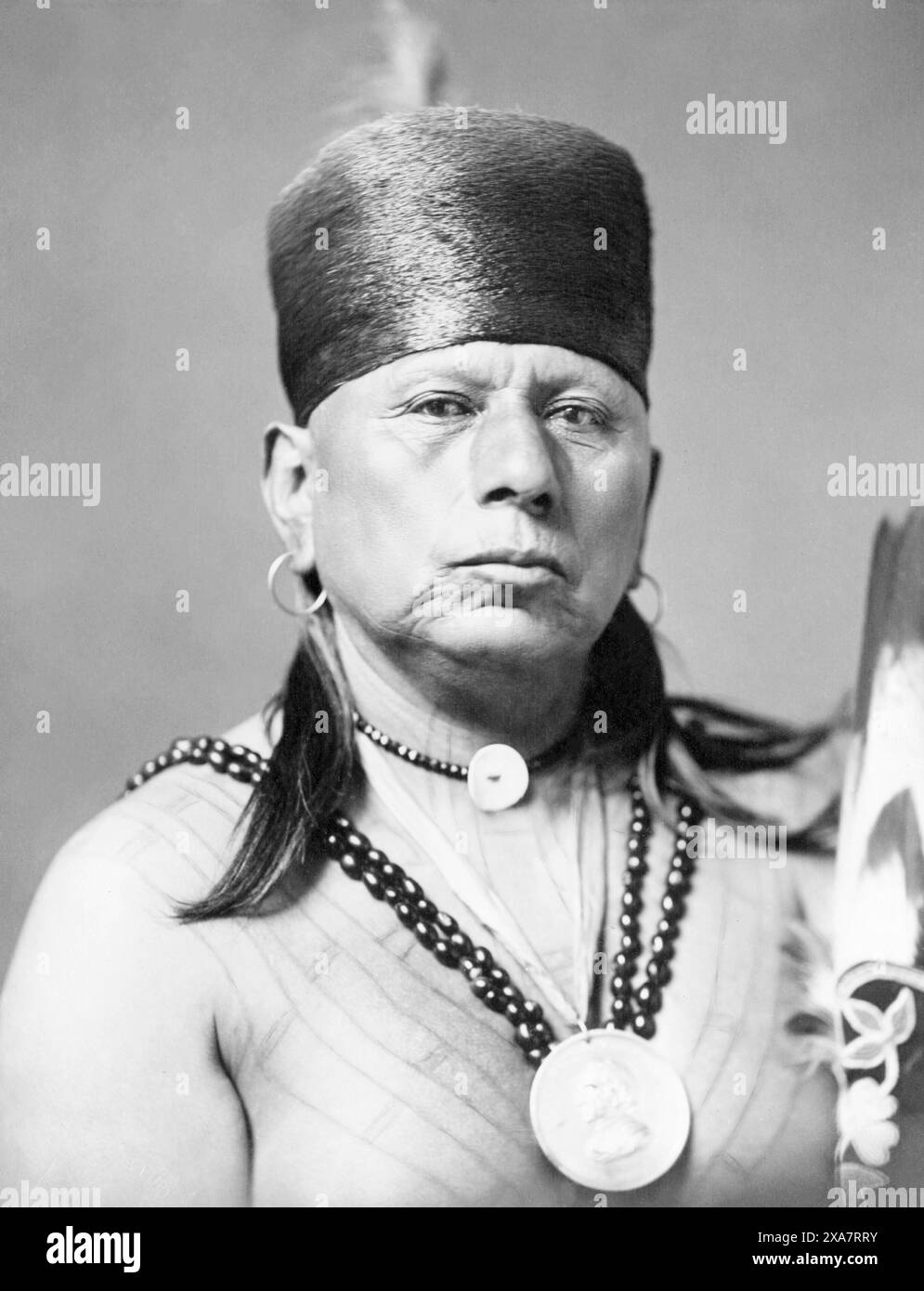 Ex-Osage Chief Bacon Rind (c1860-1932) in Pawhuska, Oklahoma, c1913 ...