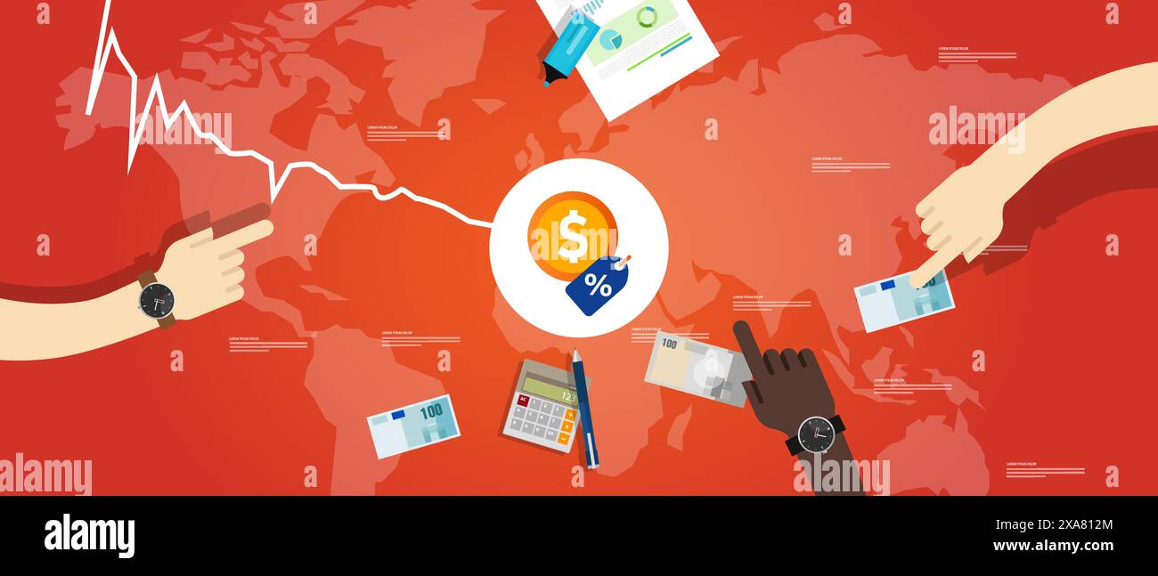 Global interest rates Stock Vector Images - Alamy